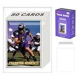 500ct Oversized Team Bags - 80 Raw Cards, Toploaders, Magnetic Holders