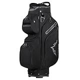 uniHimal Golf Cart Bag, 15 Way Organizer Divider Top with Handles and Rain Cover