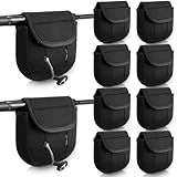 Teyva Daily 6 Pcs Fishing Spinning Reel Cover Bag for 2000-6000 Series Baitcasting Trolling Fishing Reels Protective Cover Case Pouch Sleeve Gloves (2000-3000 Spinning Reel,Black)