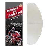 XII WY Universal Motorcycle Full Face Helmet Shield Anti Fog Film,Clear Ultra Thin Visor Lens Insert Fog Resistant Waterproof Sticker
