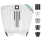 Surf Squared 3-Piece Surfboard Traction Pad – Arch, Flat & Front Options for Max Grip – Strong 3M Adhesive – Fits Shortboards, Fish, Longboards, SUPs & Skimboards – Stomp or Deck Pad
