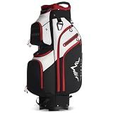 uniHimal Golf Cart Bag, 15 Way Organizer Divider Top with Handles