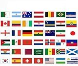 World Cup 2026 Flags – Complete Set of 42 National Team Flags, 3x5 ft Polyester with Brass Grommets, Vivid Color & UV Fade Resistant