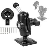 Aluminum Heavy-Duty GPS Mount with AMPS Square Plate Base for Garmin, Replacement for Suction Cup Windshield Mount, Compatible with Nuvi 2577LT 42LM 44 52LM 54 55LMT 56 2457 249