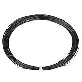 Keenso Badminton Racket String, 6 Colors 10m Nylon High Flexibility Badminton Racket String Racquet String Line Badminton Repair Accessory(Black)