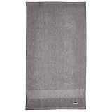 Lacoste Heritage 100% Supima Cotton Hand Towel 16" x 30", Meteorite