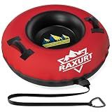 48'' Heavy Duty Snow Tube with Canvas Cover, Snow Sled for Kids & Adults