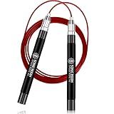 Sonic Boom M2 High Speed Jump Rope - Patent Pending Self-Locking, Screw-Free Design – Weighted, 360 Degree Spin, Silicone Grip with 2 Speed Rope Cables for Home Workout, & More