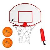 Majestic Hoops Mini Basketball Hoop - Indoor Basketball Hoop - Durable Plastic Basketball Hoop for Kids and Adults - No Assembling - Premium Basketball Game with Ball and Pump