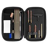 Pro .223/5.56 Cleaning Kit with Bore Chamber Brushes Cleaning Pick Kit, Brass Cleaning Rod in Zippered Organizer Compact Case BOOSTEADY