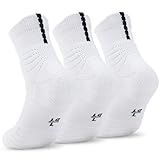 Dingcooler Basketball Socks for Men & Boys, Cushioned Athletic Sports Crew Socks for Youth Adult