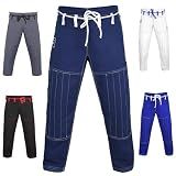 Zafco Fightwear Men's Brazilian Jiu Jitsu Gi Pants 10oz Ripstop MMA Grappling Kimono (Navy A3)