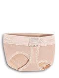 Capezio Women's Footundeez Lyrical/Modern Shoe and Flexibility for Dance, ExoArmour Suede Sole for Traction and Protection, Nude, Large (US Women's 10-11)