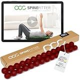 SPINEFITTER by SISSEL Purple Red | Massage Device for Back & Balance | Back Trainer Relieves Tension & Blockages | Ideal for Pilates and Yoga | for Relaxation of the Spine | for Home & Professional