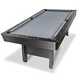 GoSports 7 ft Pool Table with Wood Finish - Billiards Game Room Table for Adults & Family - Accessories Not Included