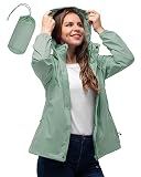 33,000ft Women's Rain Jacket Waterproof Lightweight Packable Raincoats