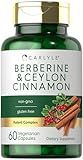 Carlyle Berberine with Ceylon Cinnamon | 2000mg Complex | 60 Capsules | Vegetarian, Non-GMO, Gluten Free