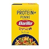Barilla Protein+ (Plus) Penne Pasta, 14.5 Ounce - plant based - Made from Lentils, Chickpeas & Peas - Non-GMO, Kosher Certified