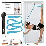 Stretching Strap With Door Anchor - Stretching Equipment to Improve Legs Flexibility - Splits Trainer For Home Ideal In Ballet, Dance, Cheerleading, Taekwondo, Yoga, Pole Dancing & Gymnastics (Light