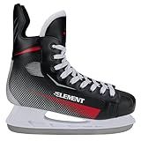 5th Element Stealth Ice Hockey Skates - Perfect for Recreational Ice Skating and Hockey - True-to-Size Fit and Moisture Resistant Liner Skates for Men (Gray/Red, 11.0)