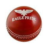 Leather Cricket Hard Balls for Club, Practice,Test Matches,one Day,T20 Matches Games Hand Stitched,Tanned Leather Polished,County Cricket Crown Match Cricket Balls Red, White (156g / 5.5oz)