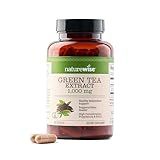 NatureWise Green Tea Extract Capsules 1000 mg - 50% EGCG & 98% Polyphenols - Extra Strength Green Tea Pills - Antioxidants for Heart Health & Energy - Vegan, Non-GMO - 90 Count[45-Day Supply]