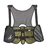 STX Stallion 200 Lacrosse Rib Pad, Black/Grey, Medium