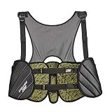 STX Stallion 200 Lacrosse Rib Pad, Black/Grey, Medium