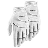OZERO Golf Gloves Men 2Pack: Microfiber Meadow Touch Flexible Durable Mens Golf Glove with Good Grip and Perforations for Hot and Humid Weather-2*Left Hand