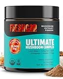 FreshCap Mushrooms Coffee Substitute Ultimate Mushroom Supplement Powder 12,000mg - Nootropic Organic Mushroom Complex for Focus & Memory, Mushroom Powder Extract (60 Servings)