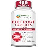 Beet Root Capsules - 1200mg Per Serving - 200 Beet Root Powder Capsules