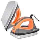 RaceWax Ski & Snowboard Waxing Iron - Wax Iron - Adjustable Temperature & Thick, Dimpled Aluminum Baseplate - Evenly Distributes All Waxes from 176 to 338 Degrees F (80 to 170 Degrees C)