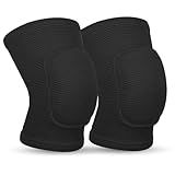 1 Pair Volleyball Elbow Pads, Arm Brace Pads Elbow Protector Strap Support Fitness Arm Protector Compression Breathable with Padded for Elderly Men and Women (Black, S, Suitable weight:110-176lb)
