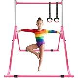 GYUEM Gymnastics Bar for Kids Adjustable Height Gymnastic Horizontal Bar