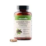 NatureWise Green Tea Extract Capsules 1000 mg - 50% EGCG & 98% Polyphenols - Extra Strength Green Tea Pills - Antioxidants for Heart Health & Energy - Vegan, Non-GMO - 60 Count[30-Day Supply]