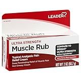 Leader Muscle Rub - Fast-Acting, Deep Penetrating Relief for Sore Muscles and Joints, Minor Arthritis and Back Pain Relief, Non-Greasy Formula Topical Analgesic, Camphor, Menthol & Methyl Salicylate