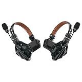 Hollyland Solidcom C1 Pro Wireless Intercom Headset System ENC Noise Cancellation Full Duplex 2-Person 1100ft Team Communication with PTT Mute Single Ear Headset for Church Drone TV Film Production