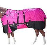 HILASON 1200D Winter Waterproof Poly Horse Blanket Belly Wrap | Turnout Blankets for Horses