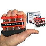 Konzert Finger Strengthener Medium Tension - Grip Strength Trainer, Forearm & Hand Gripper Exerciser, Strengthening Grip for Therapy, Guitar Handgrip, Wrist Strengtheners