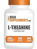 BulkSupplements.com L-Theanine Capsules - L-Theanine 200mg, Amino Acid Supplement - Gluten Free, 1 Capsule per Serving, 365 Count (Pack of 1)