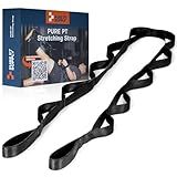 Pure PT Stretching Strap with 10 Loops – Non-Elastic - Physical Therapist-Approved Stretch strap for Stretching, Yoga, Injury Recovery & Flexibility | Premium Yoga Strap - Expert Workouts Included