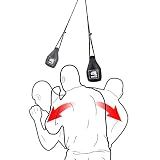 INNOLIFE Boxing Slip Bag, Dodge Hide Speed Ball Leather Maize Ball for Reflex Training, Kickboxing, MMA Pendulum Training
