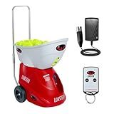 Lobster Sports Elite One Tennis Ball Machine – Auto Portable Launcher, Adjustable Ball Speed, Spin Control, Lob Electronic Switch, Horizontal Sweep, Lightweight, Holds 150 Balls, with 2-Button Remote