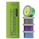 4 Pack Theramandu Therapy Putty Kit (3oz Each) – Hand Putty Physical Therapy for Adults, Sensory Stress Relief & Hand Muscle Strengthening Exercise Therapy Putty, 4 Different Resistances