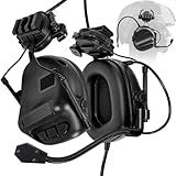 HANSTRONG GEAR Tactical Headset Unlimited Power Intercom with Microphone Waterproof Headphones Earmuff (No Noise Reduction Function) for Hunting Airsoft