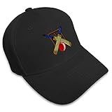 Custom Baseball Cap Sport Cricket Logo Embroidery Cricket Acrylic Dad Hats for Men & Women Black Design Only
