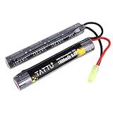 TATTU 9.6V NiMH Battery 1600mAh Butterfly Nunchuck Stick Rechargeable Battery Pack with TMY Connector for Airsoft ICS CA TM SRC JG G36 G&M733