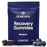 For Wellness Recovery Gummies Hydrate | Blueberry Electrolyte & Antioxidant Supplements for Hydration, Energy & Post-Workout Performance | Vegan, Non-GMO, 30 Count