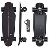 DNASKATE M8 Electric Skateboard with Remote, 15/22Mph Top Speed,9/15/Miles Range,400/800W Hub-Motor, Skateboard for Adults ＆Teens (M8Pro Max-400W*2-15Miles)