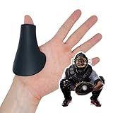 Catcher's Thumb Guard for Baseball & Softball (Adult/Youth) - Silicone Protective Shield Catching Training Aid Glove Padding Accessory Gear Protector for Palm Hand Injury & Sting Prevention (Medium)